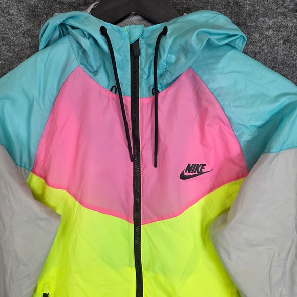Nike Sportswear Heritage Windrunner Jacket Medium Colorblock Hooded Lightweight - Picture 2 of 12